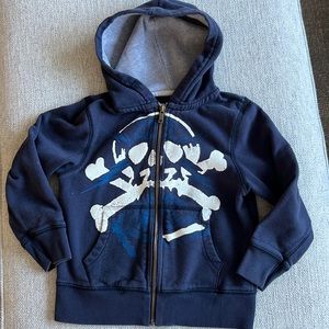 77kids Skull hooded zipper up
